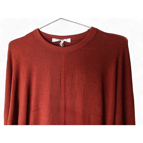 New Project Social T Los Angeles Rust Red Dolman Sleeve Sweater Women’s Medium - Picture 7 of 12